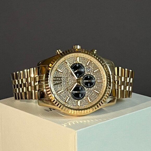 Michael Kors Oversized Lexington Gold-Tone Watch – Brand New (MK8494) - Picture 4 of 11